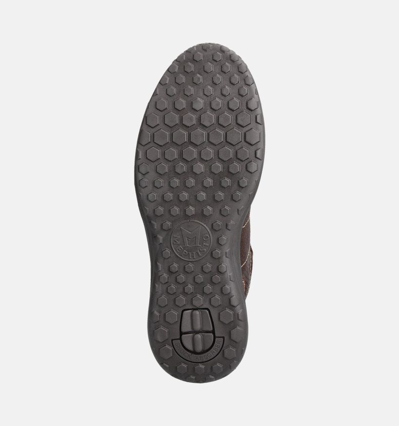 Mephisto Sacco Velsport Bruine Rits-veterschoenen voor heren (362836) - geschikt voor steunzolen