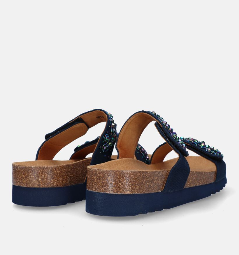 Scholl Zafirah 2.0 Nu-pieds en Bleu pour femmes (336725)
