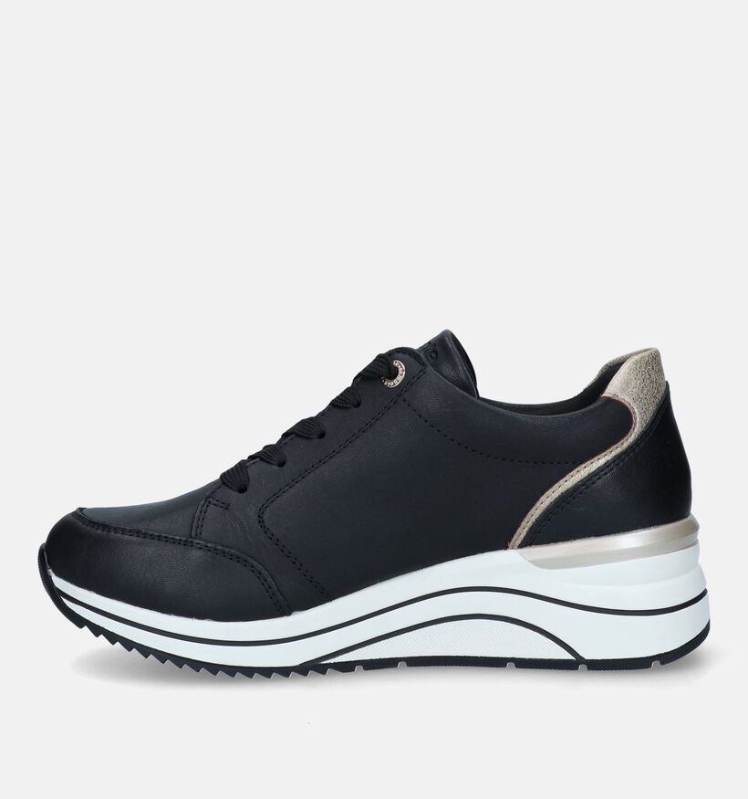 Remonte Baskets casual en Noir pour femmes (347237) - pour semelles orthopédiques