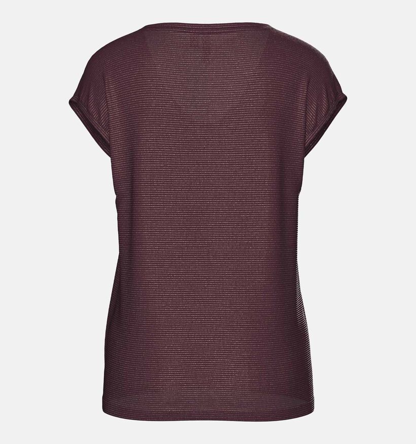 Pieces Bordeaux T-shirt voor dames (361145)