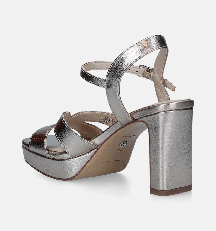 Tamaris Gouden Plateausandalen voor dames (338319)