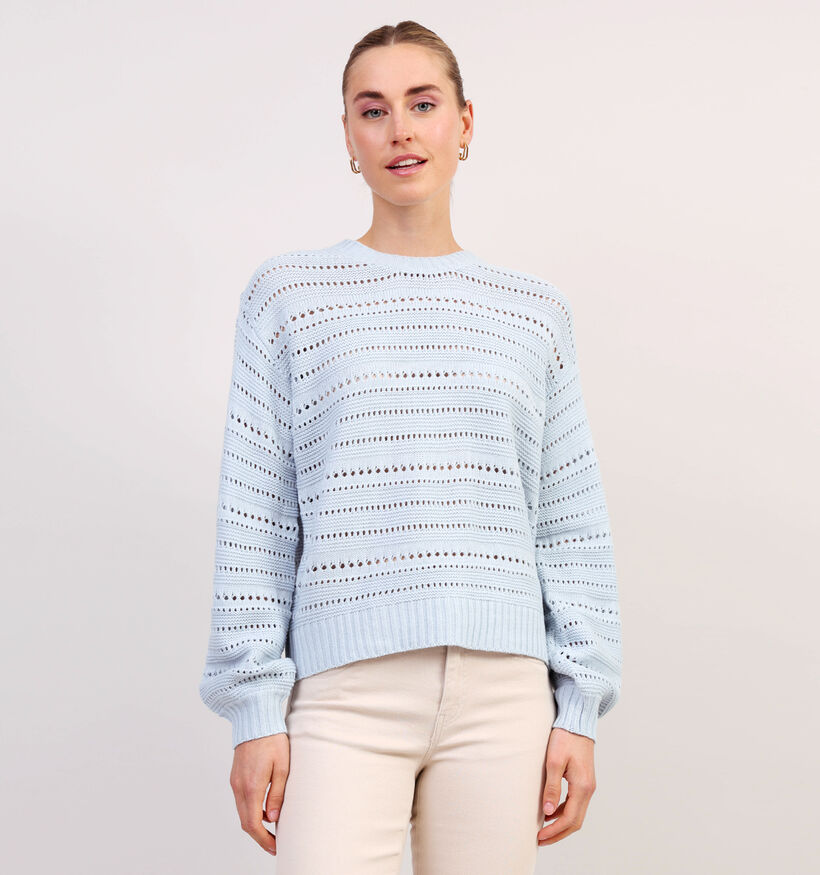 Pieces Molly Pull tricoté en Bleu pour femmes (351084)
