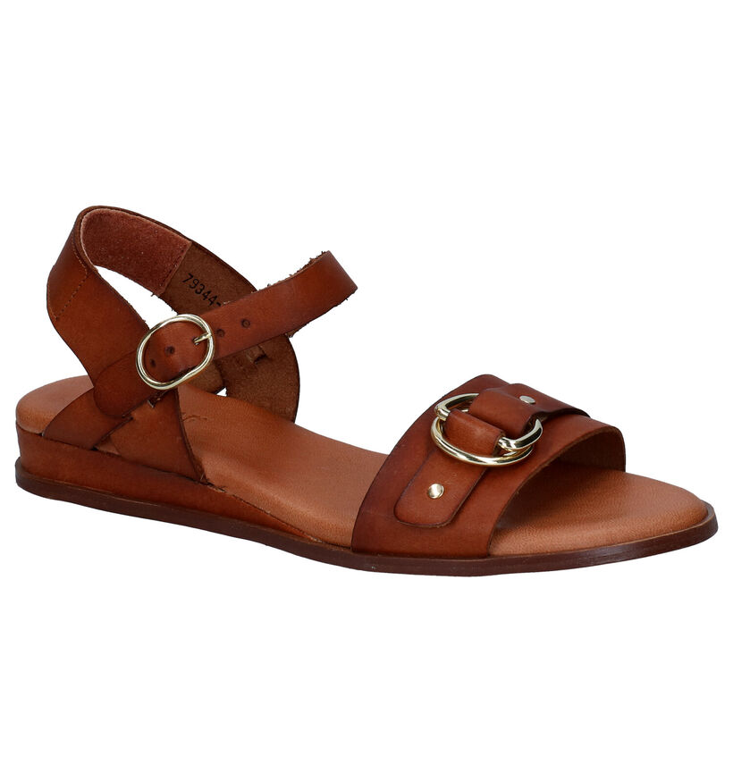 Red Rag Cognac Sandalen in leer (288696)