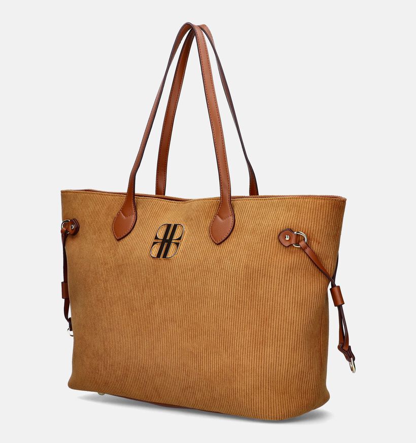 Laurent David Veronique Cognac Shopper tas met rits voor dames (349760)