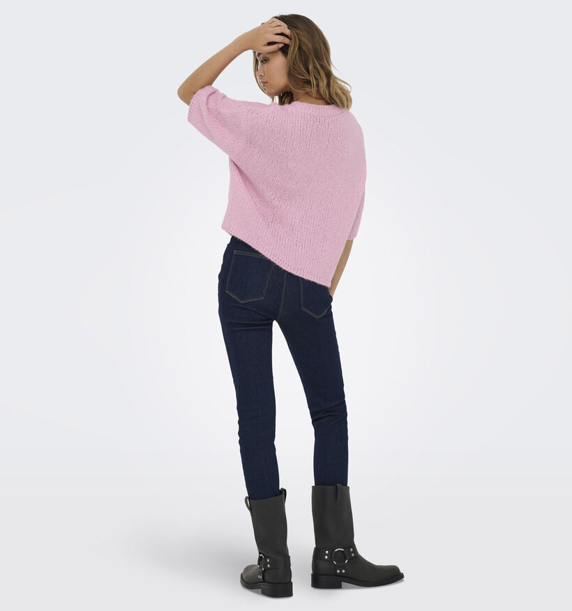 JDY Linea Roze Pull met Halflange Mouwen voor dames (367901)