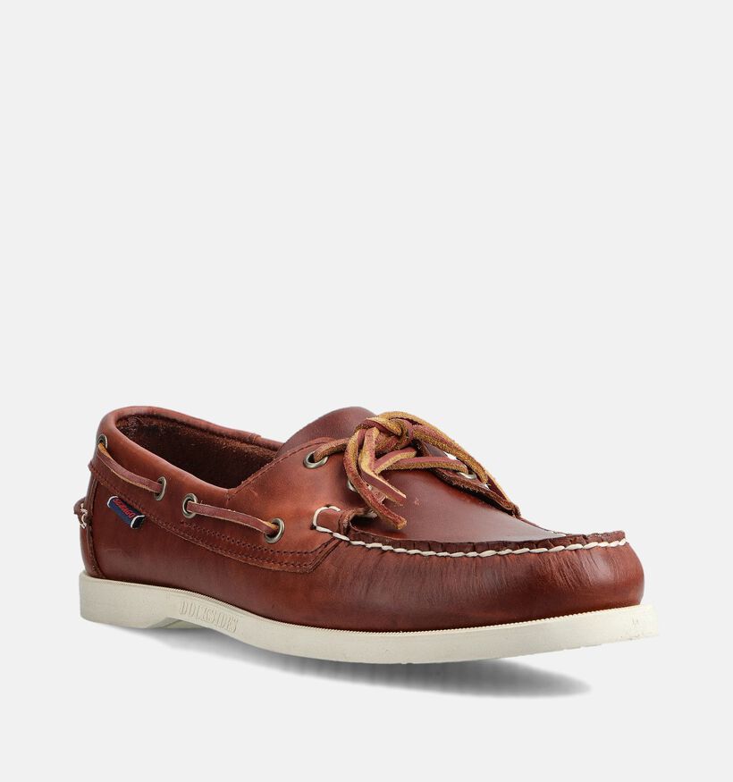 Sebago Dockside Portland Waxed Chaussures bateau en Marron pour hommes (363879)