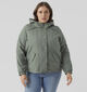 Vero Moda Curve Zoa Short Parka Manteau en Vert pour femmes (367780)