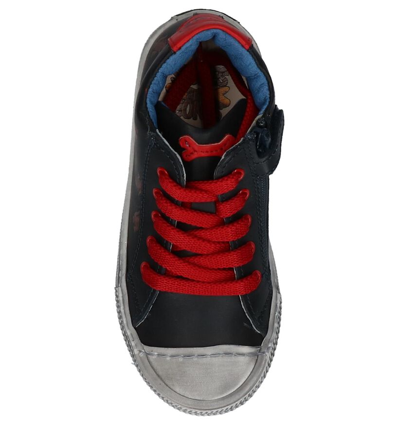 STONES and BONES Vome Bottines en Bleu en cuir (295168)