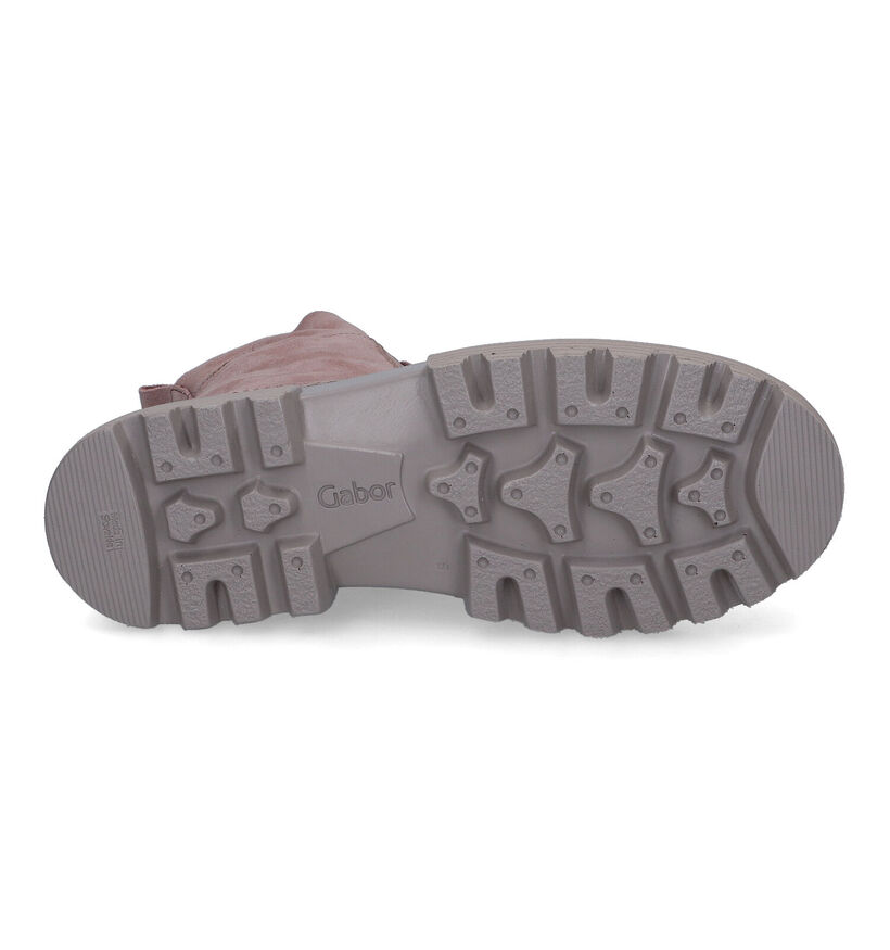 Gabor OptiFit Bottines en Rose en daim (316914)