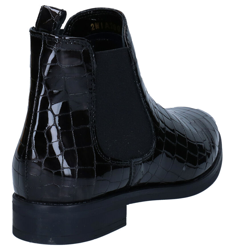 Hampton Bays Chelsea Boots en Noir en verni (277835)