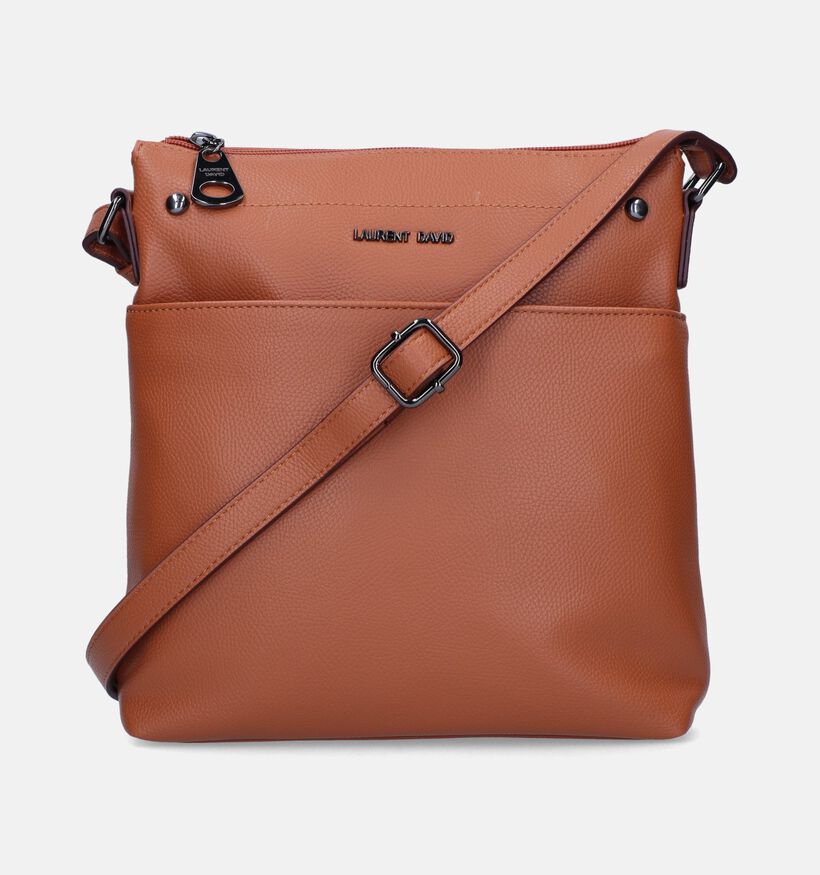 Laurent David Nos 005 Sac porté croisé en Cognac pour femmes (337072)