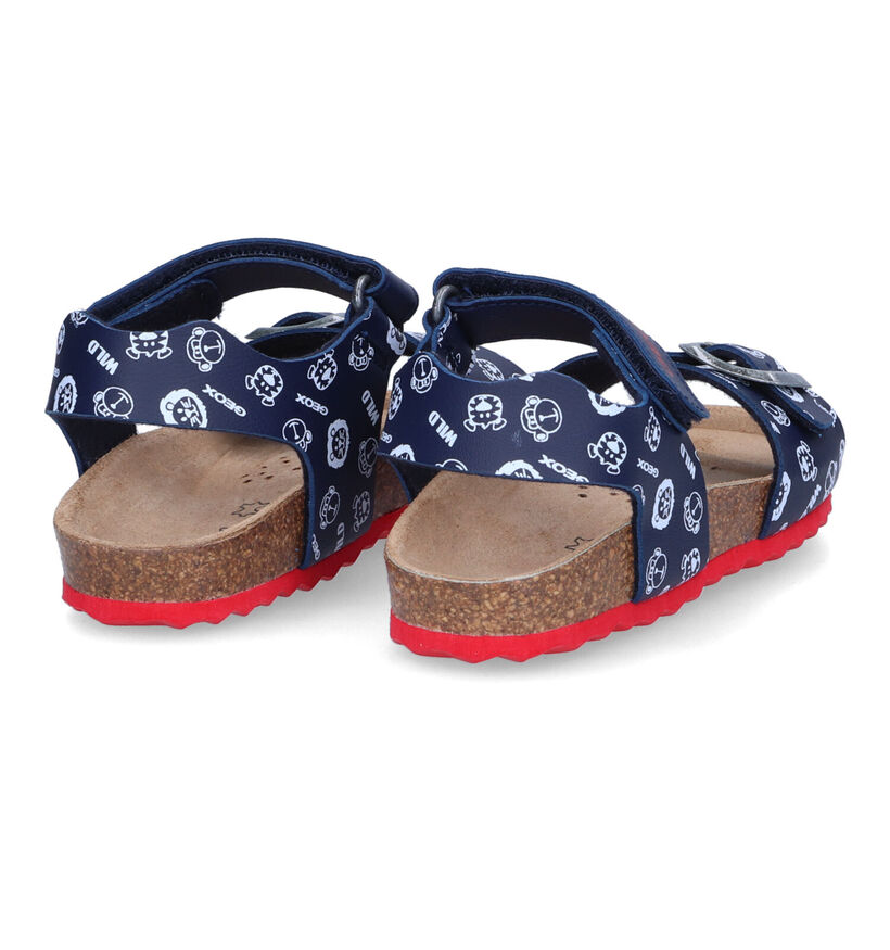 Geox Chalki Sandales en Bleu en simili cuir (303741)