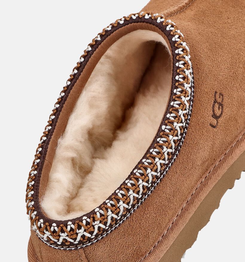 UGG Tasman II Chestnut Pantoufles en Cognac pour filles (377987)