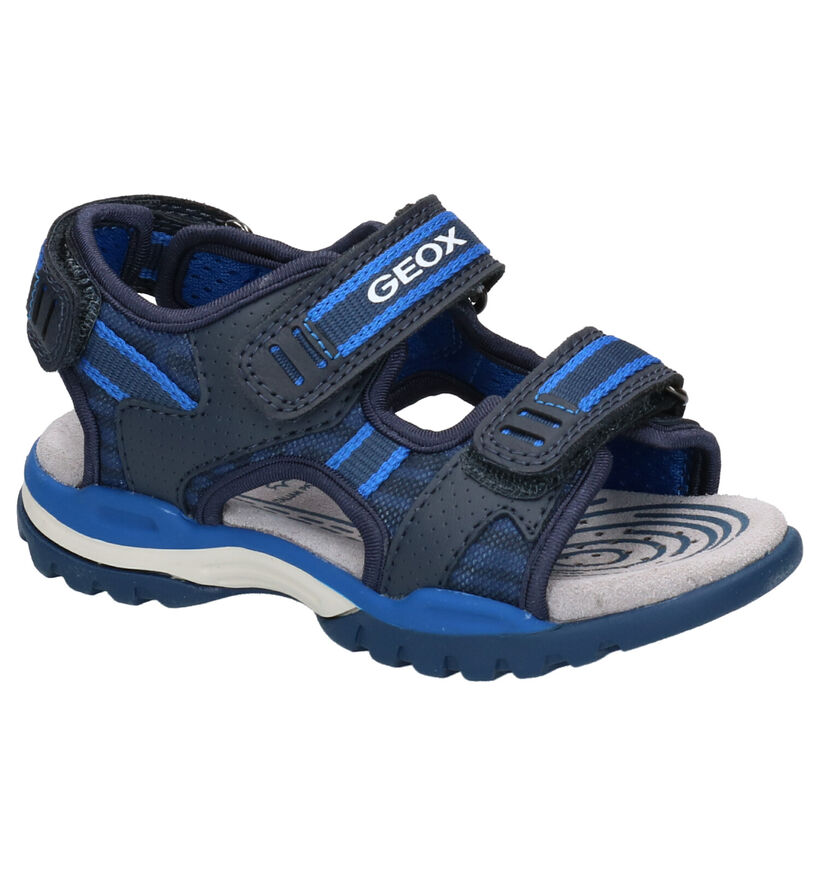 Geox Sandales en Bleu foncé en simili cuir (267484)