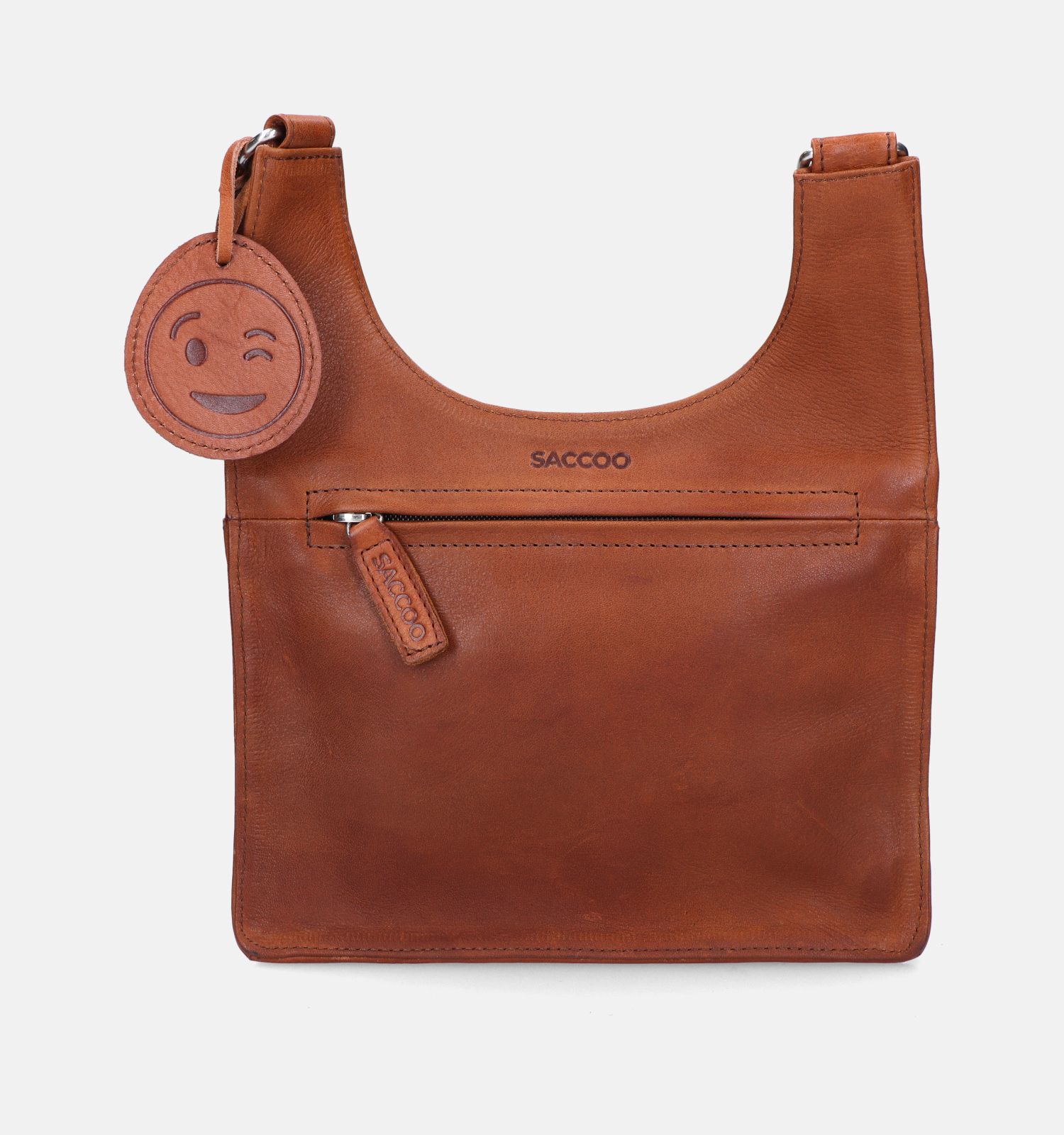 Saccoo Toro Cognac Crossbodt Tas Dames Crossbody tassen Online op TORFS.BE