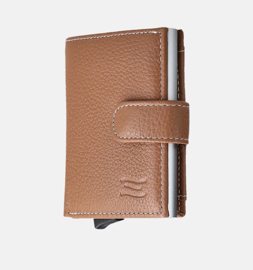 Crinkles Cognac Kaartenhouder voor dames (373854)