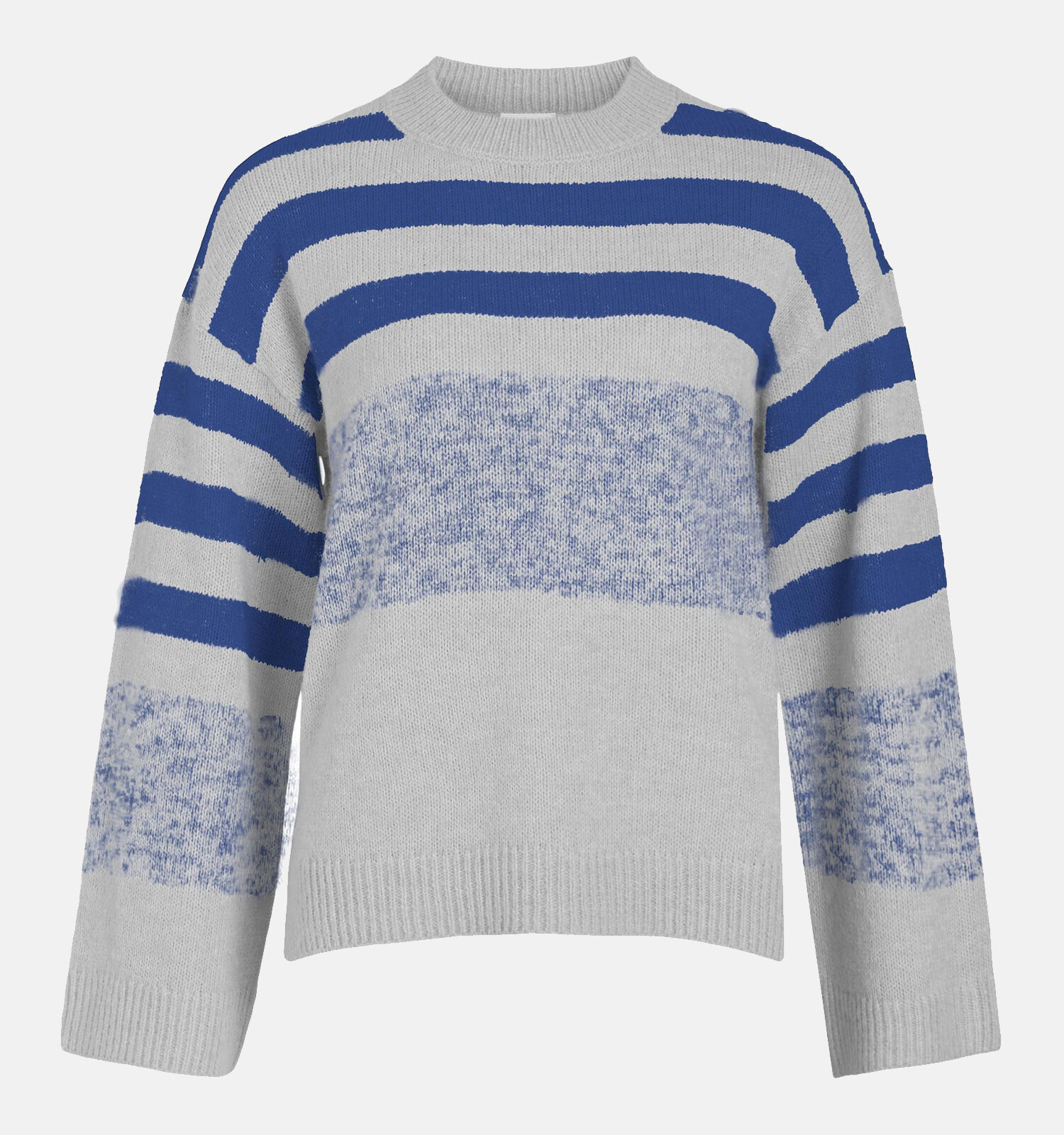 Blauw discount grijze trui