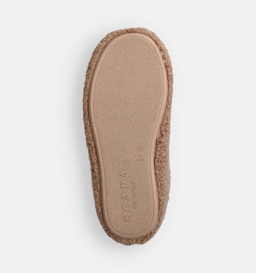 Scapa Pantoufles ouvertes en Marron pour femmes (364020) - pour semelles orthopédiques