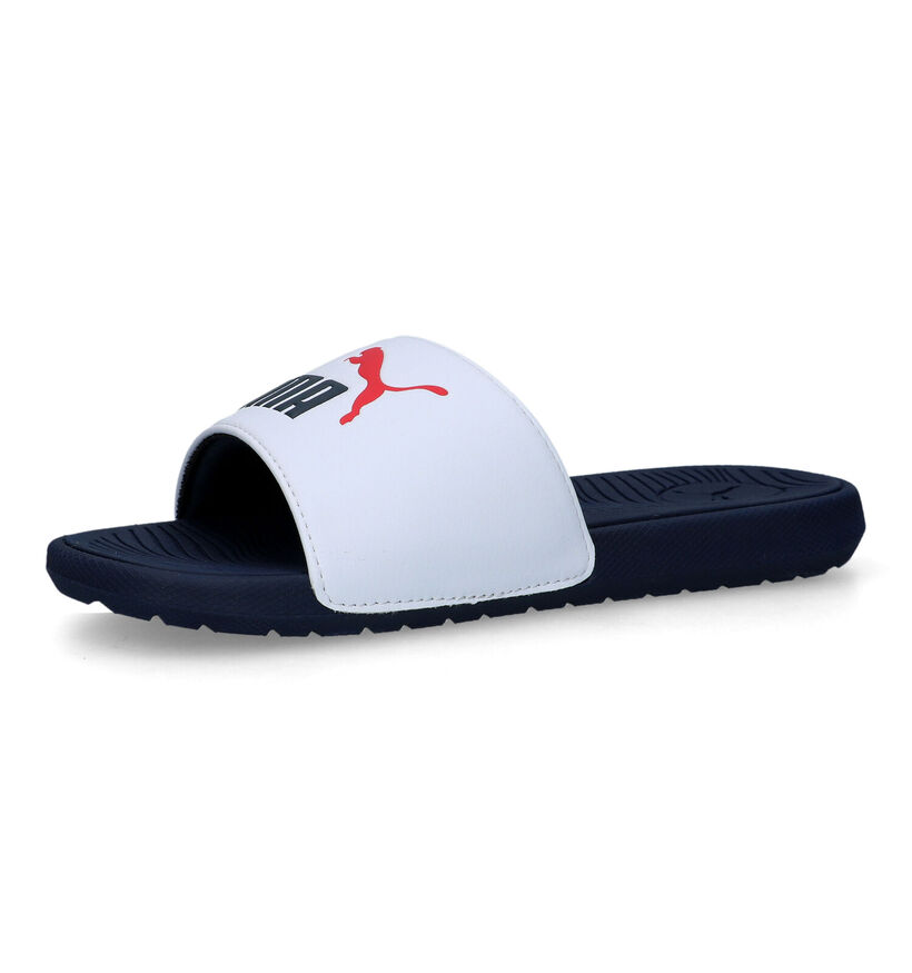 Puma Cool Cat 2.0 Blauwe Badslippers voor jongens, meisjes (350401)