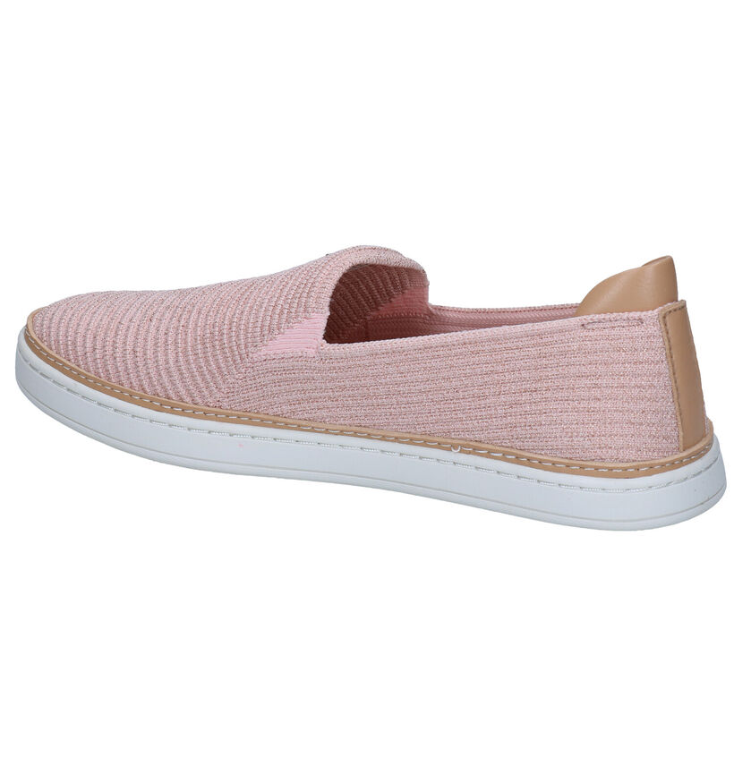 UGG Sammy Chaussures sans lacets en Rose en textile (285512)