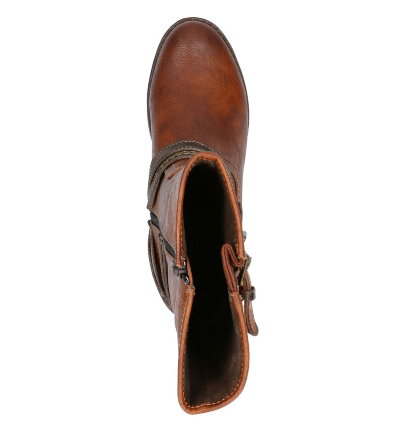 Mustang Bottes basses en Cognac en simili cuir (260336)