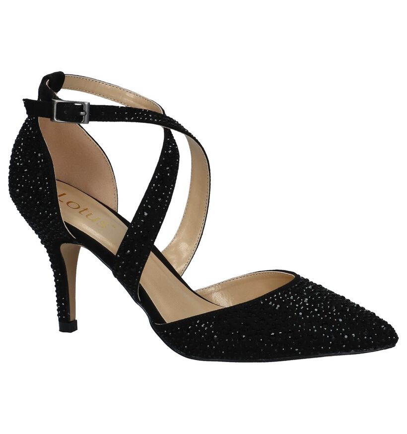 Lotus Star Zwarte Pumps in stof (226595)