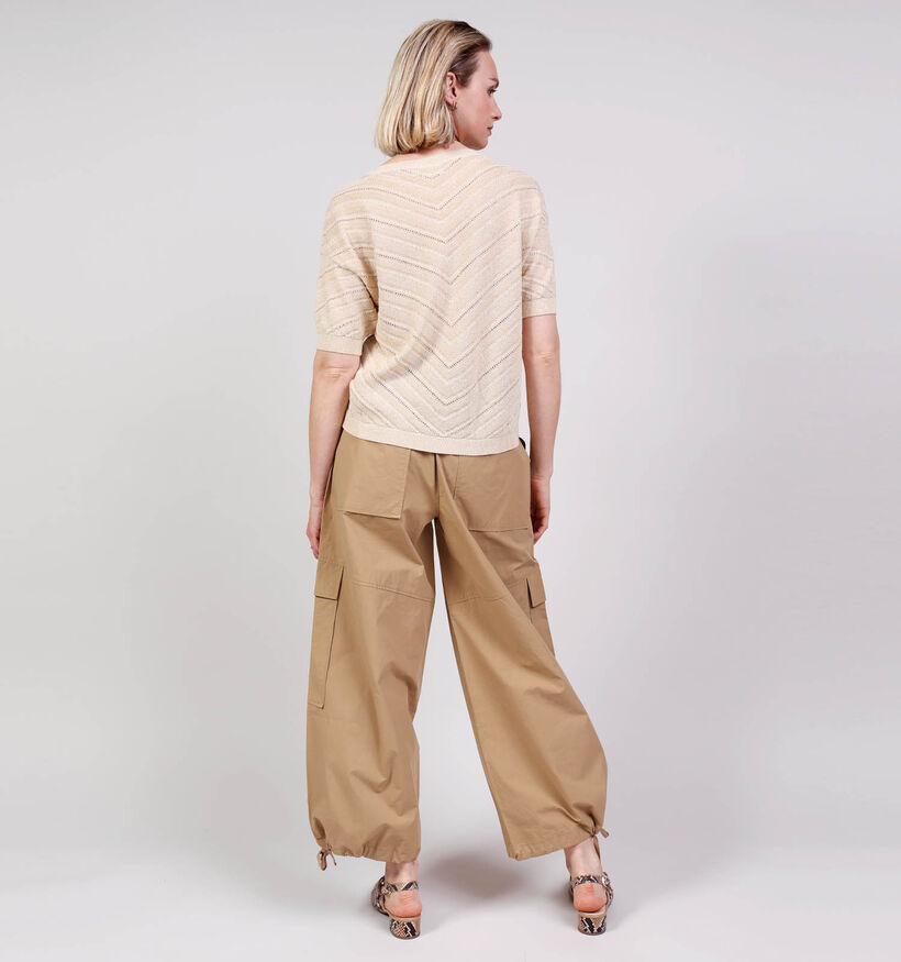 Vila Esty Boatneck Glitter Gouden Trui voor dames (374271)