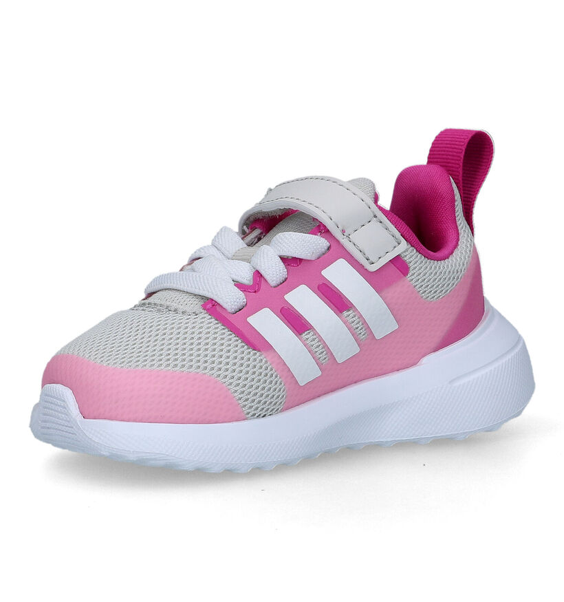 adidas Fortarun EL Baskets en Rose pour filles (325157) - pour semelles orthopédiques