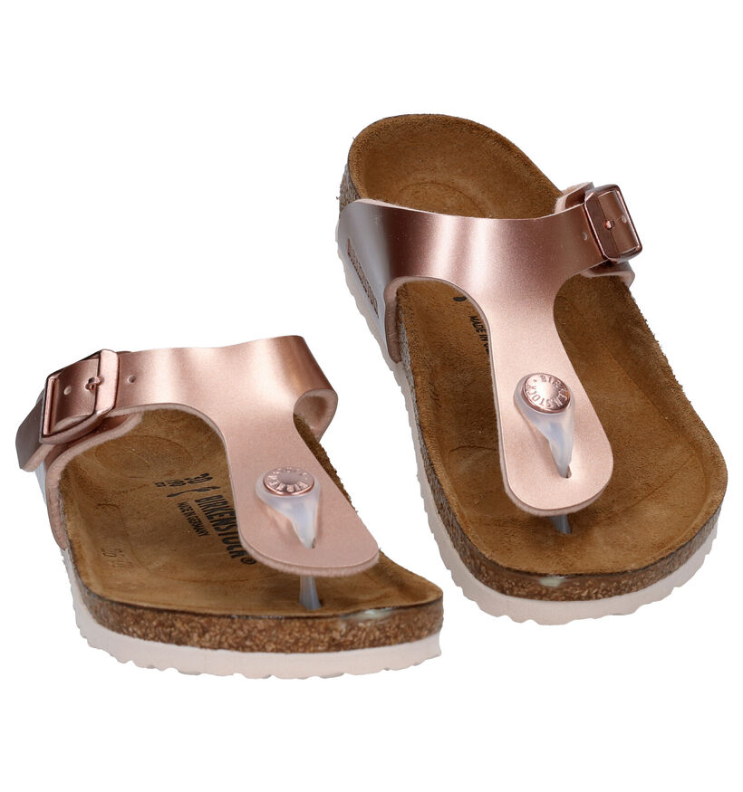 Birkenstock Gizeh BS Witte Teenslippers voor meisjes (338081)