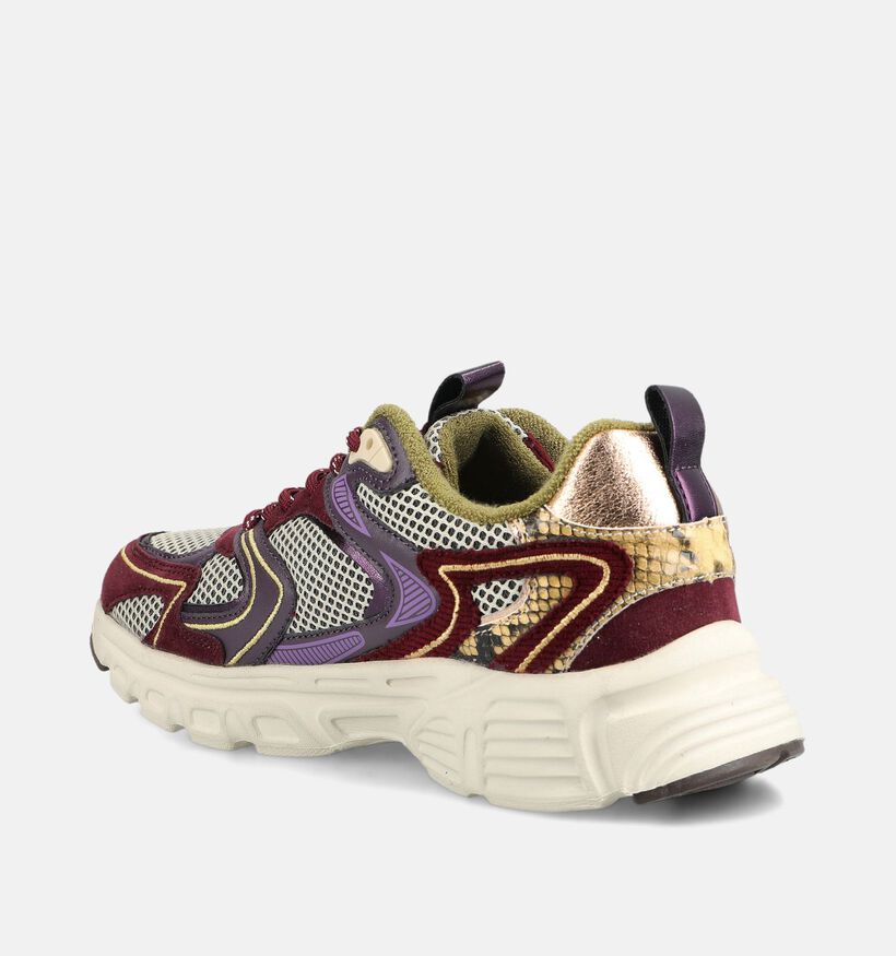 Posh by Poelman Rode/Multi Sneakers voor dames (378632) - geschikt voor steunzolen