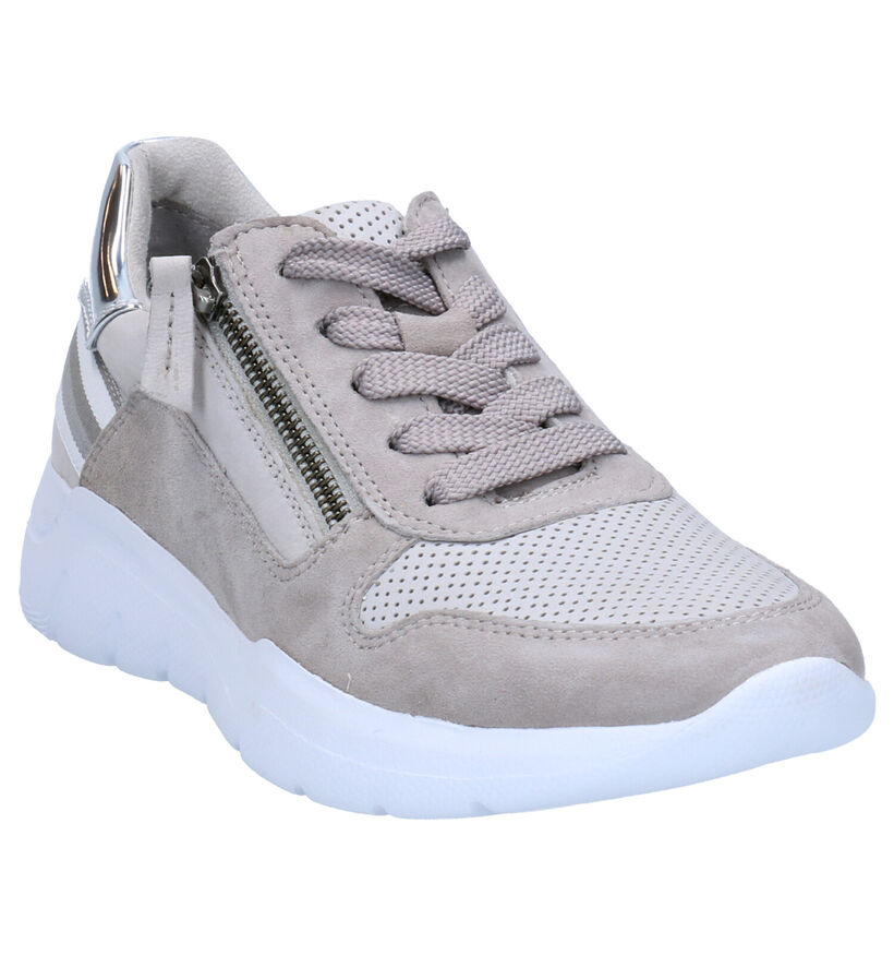 Jana Baskets casual en Gris en cuir (270834)