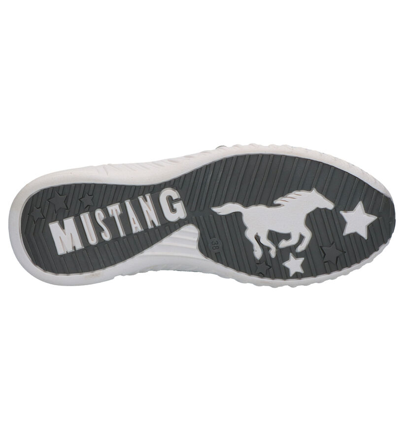 Mustang Slip-ons en Vert kaki en textile (303685)