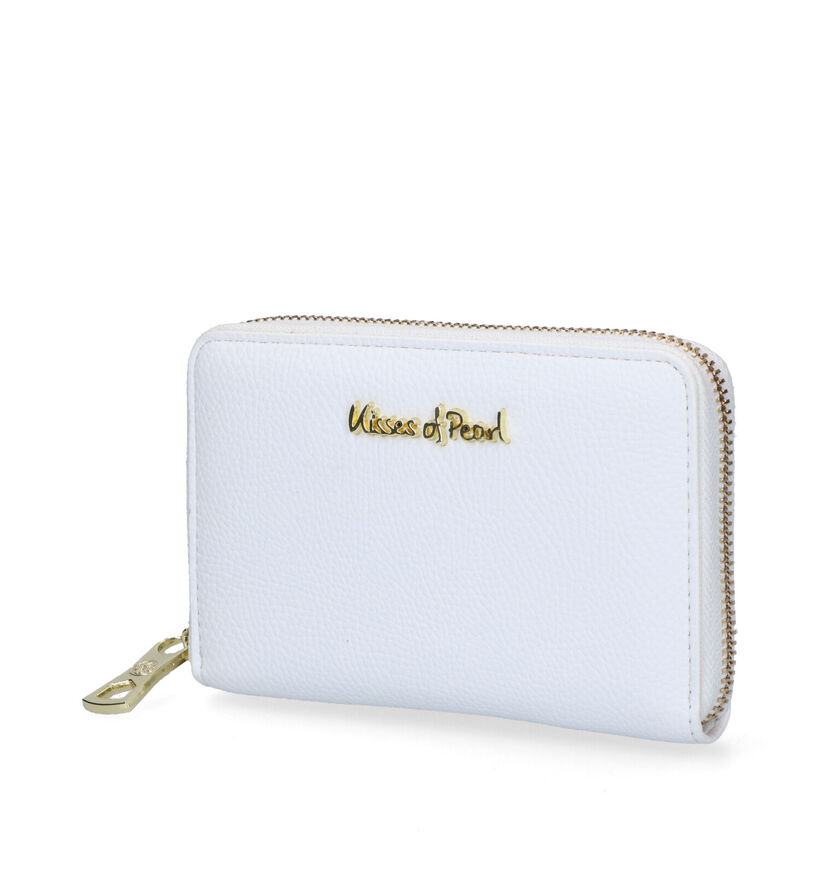 Kisses of Pearl Chloe Porte-monnaie zipp&eacute; en Blanc en simili cuir (309340)