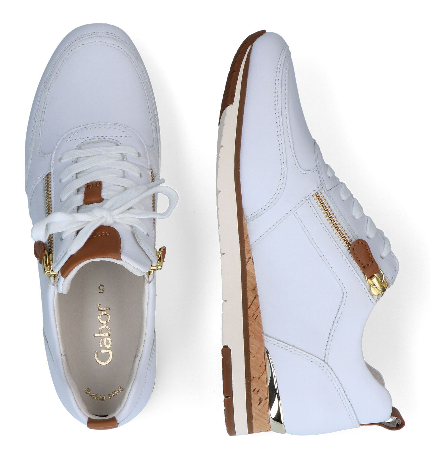Gabor Best Fitting Witte Sneakers Dames Sneakers Online op TORFS.BE