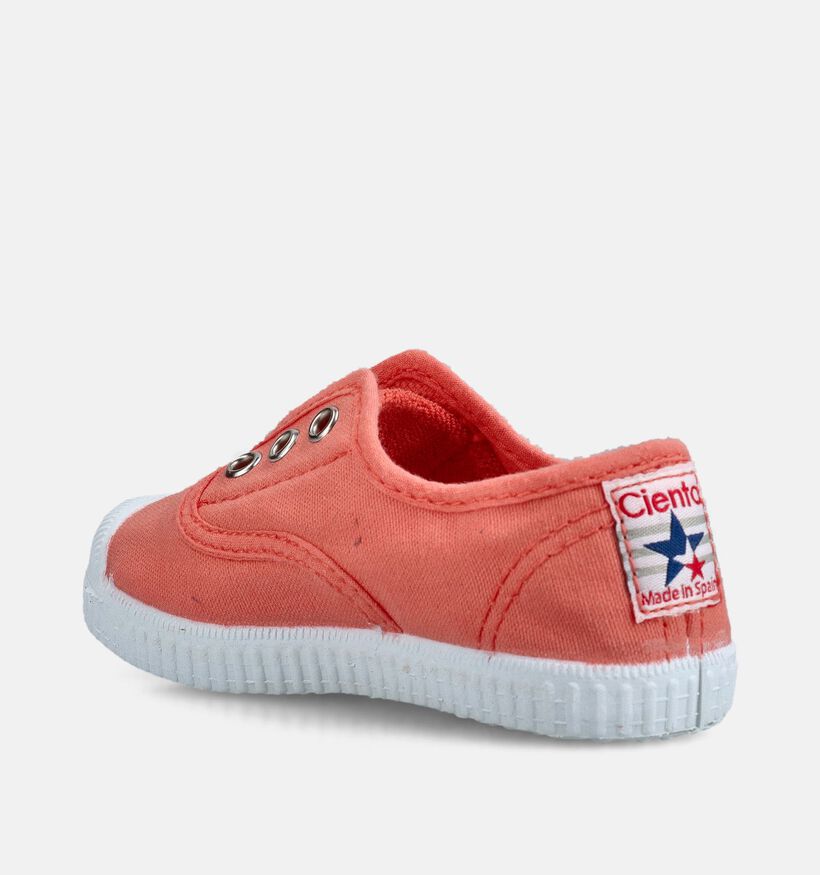 Cienta Baskets pour b&eacute;b&eacute; en Orange pour filles (372148) - pour semelles orthop&eacute;diques