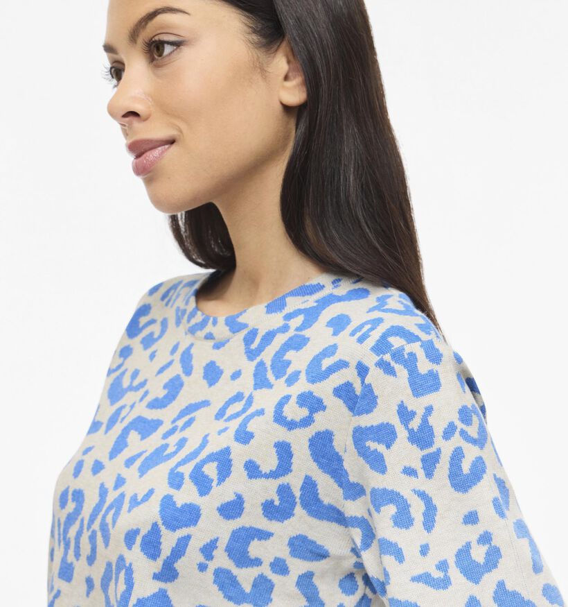 Vila Mayas Blauwe Pull met Korte Mouwen voor dames (368081)