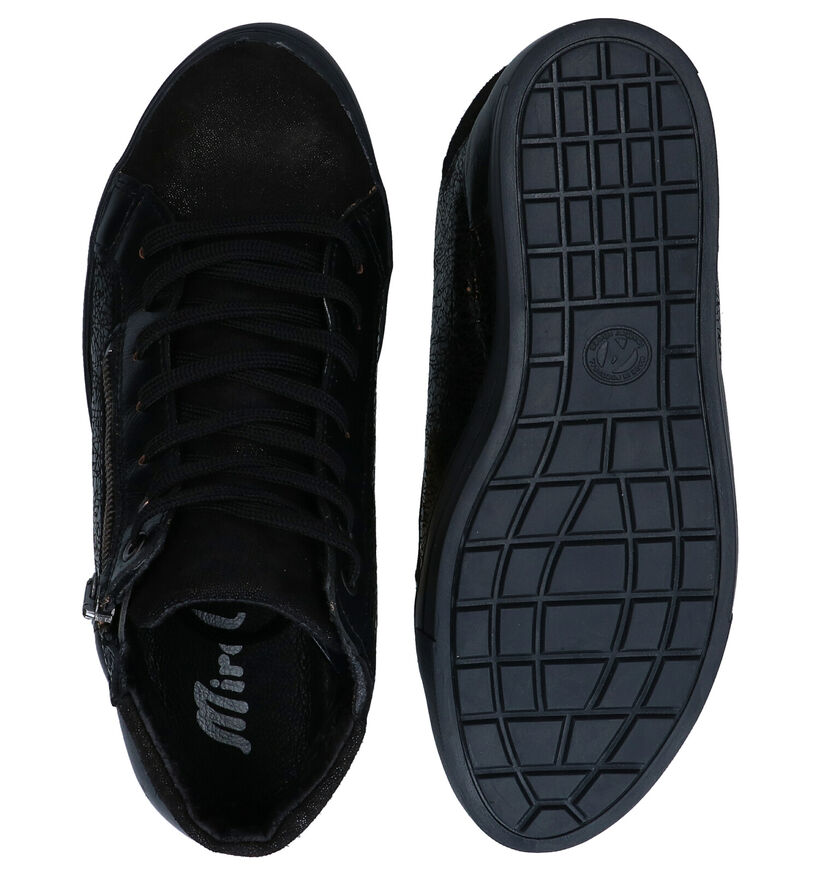 Mirel Baskets montantes en Noir en cuir (279835)
