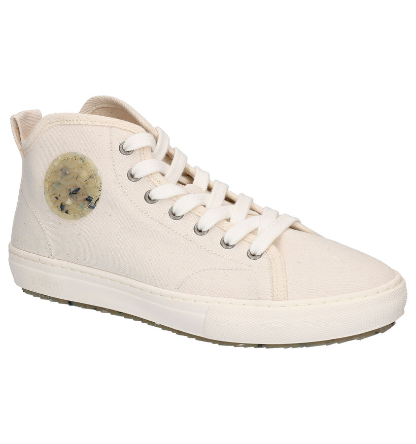 Zouri Chlorella Gele Sneakers in stof (275255)