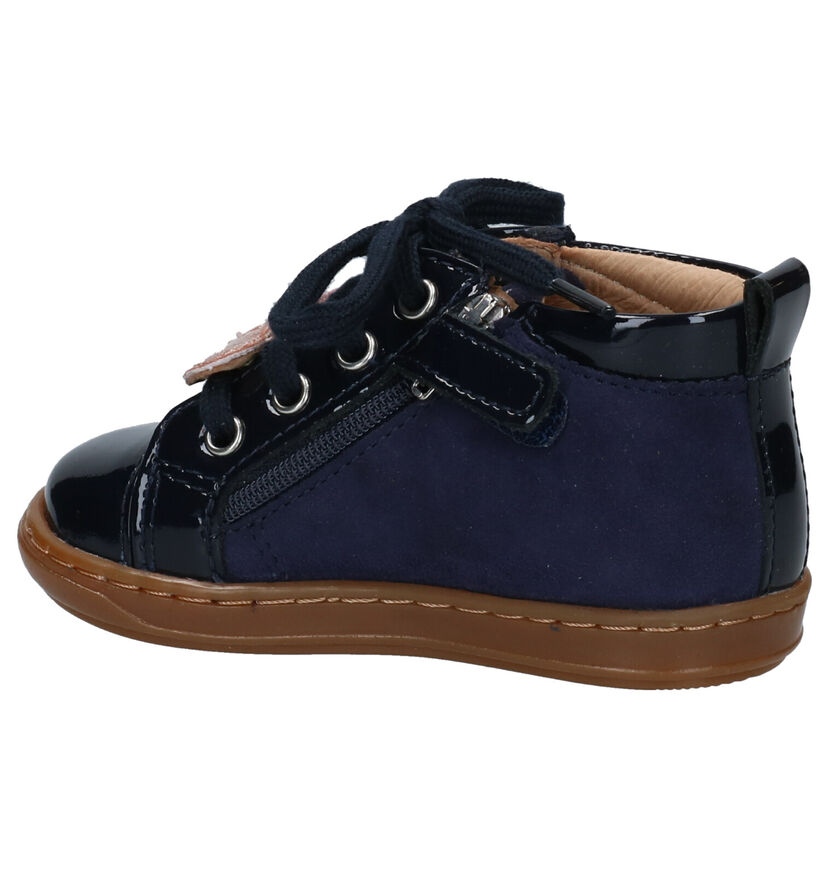 Shoo Pom Bouba Heart Blauwe Bottines voor meisjes (314054) - geschikt voor steunzolen