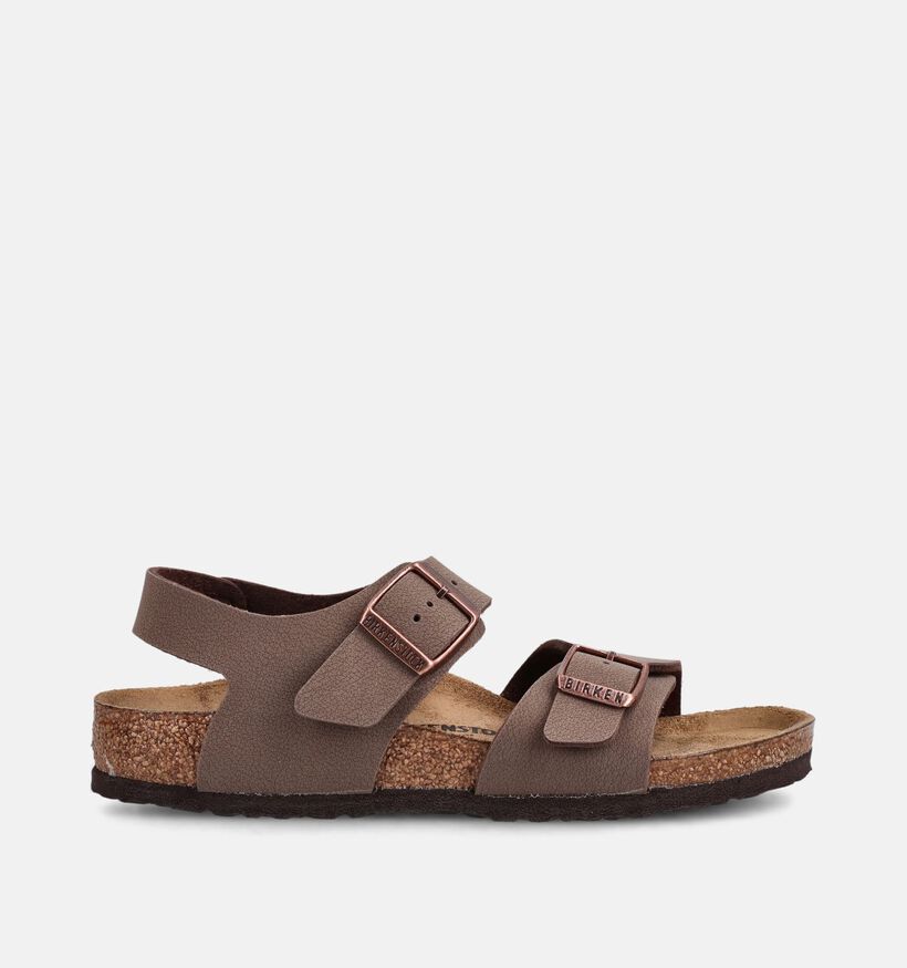 Birkenstock New York Sandales en Marron pour filles, gar&ccedil;ons (368287)