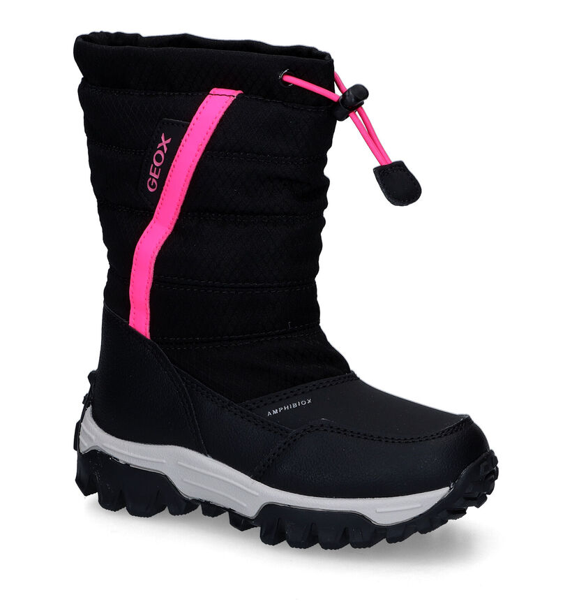 Geox Himalaya Zwarte Snowboots voor meisjes (317651) - geschikt voor steunzolen