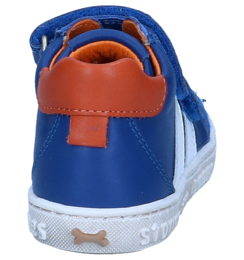 STONES and BONES Stoc Chaussures hautes en Bleu en cuir (256775)