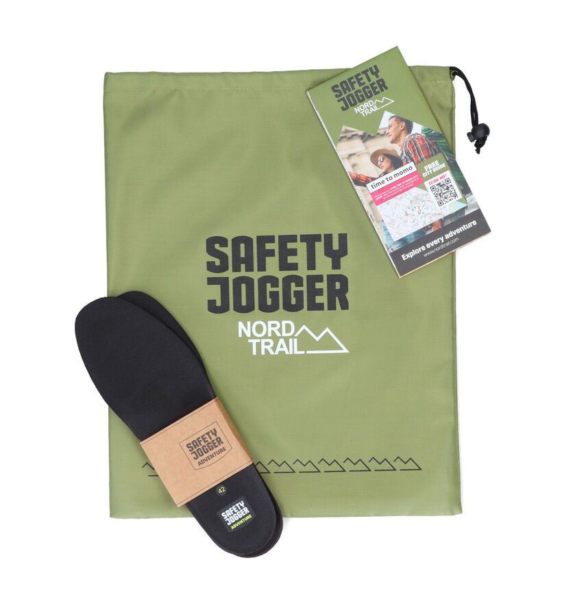 Safety Jogger Adventure Chaussures de randonn&eacute;e en Brun fonc&eacute; en nubuck (326982)