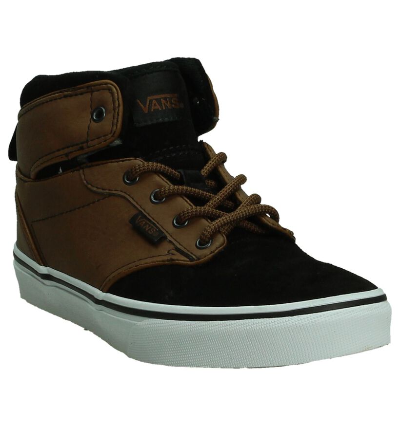 Vans Atwood Hi Zwarte Skateschoenen in daim (188337)