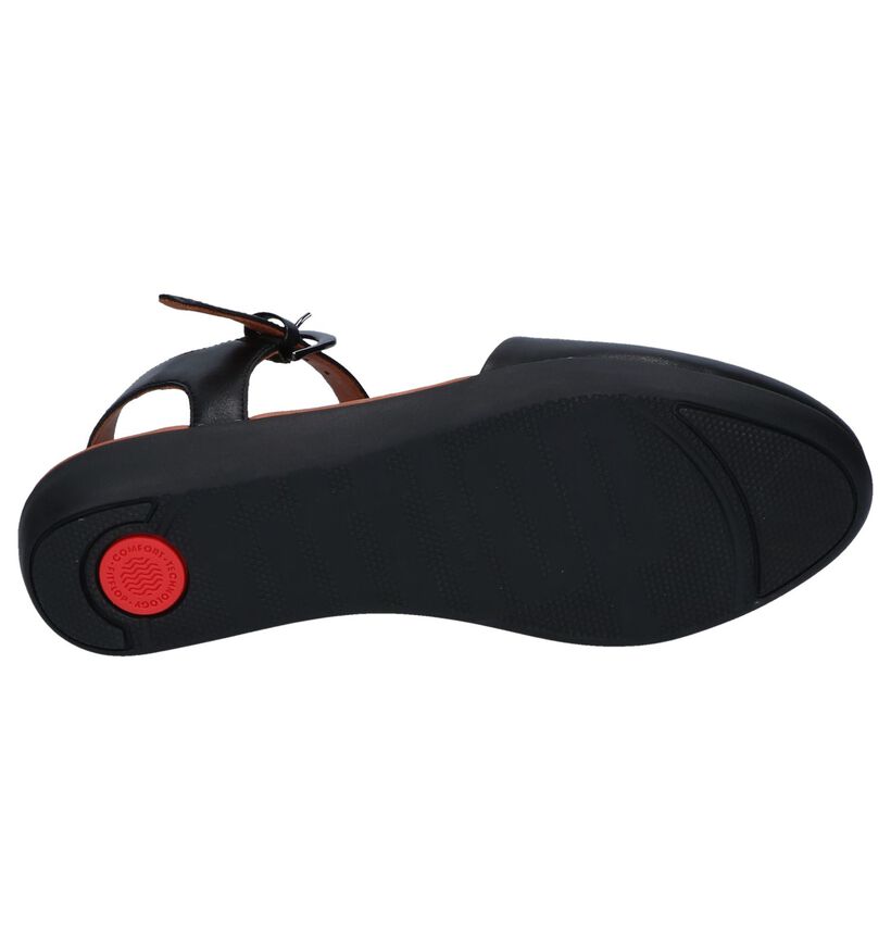 FitFlop Sandales plates en Noir en cuir (240125)