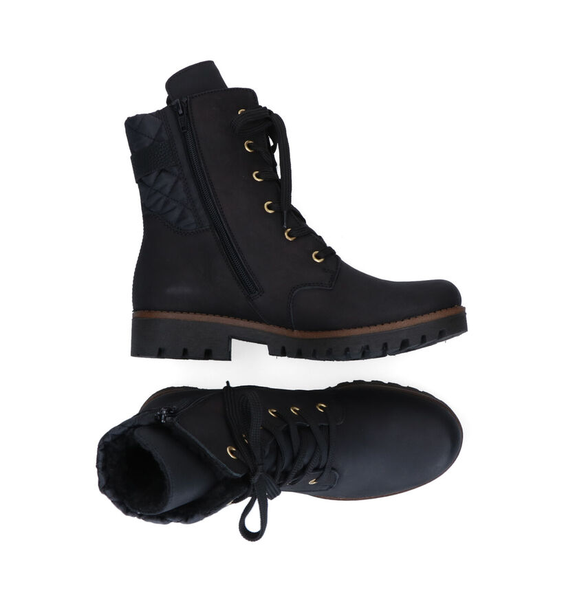 Rieker Zwarte Bottines in stof (297928)