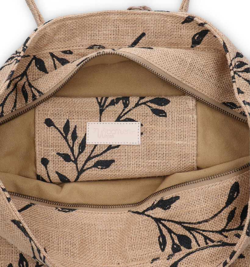 Woomen Oeillet Cabas jute en Beige pour femmes (324974)