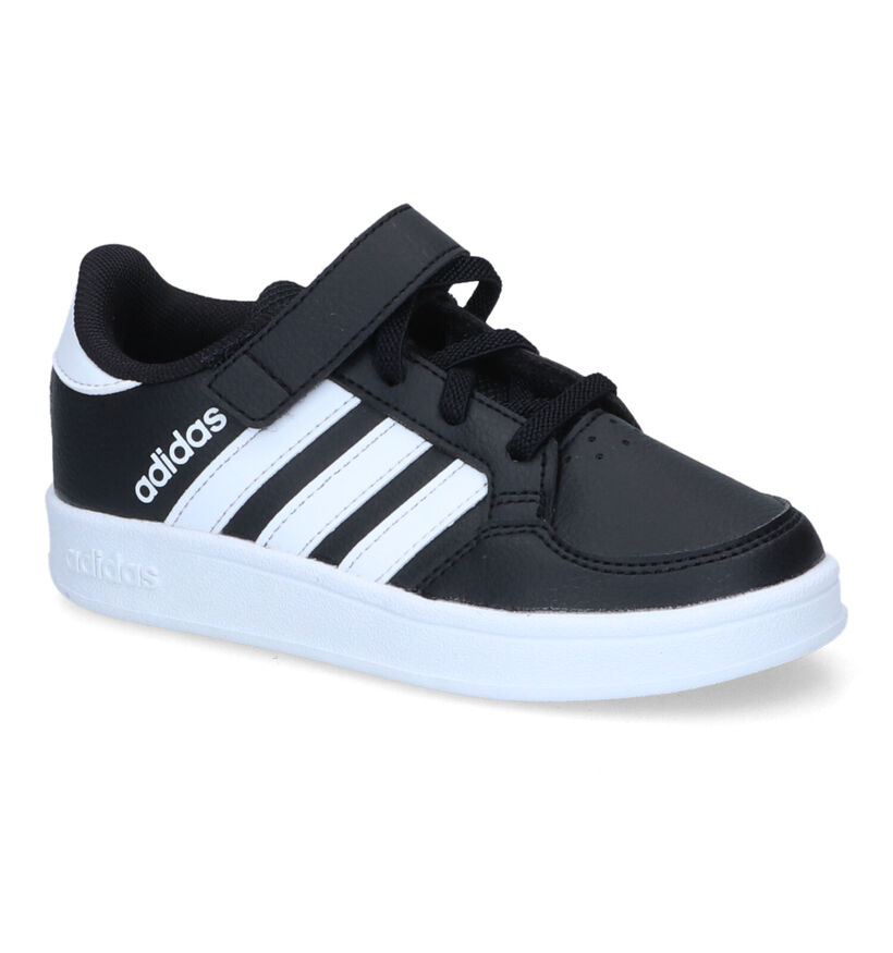 adidas Breaknet C Zwarte Sneakers in kunstleer (299879)