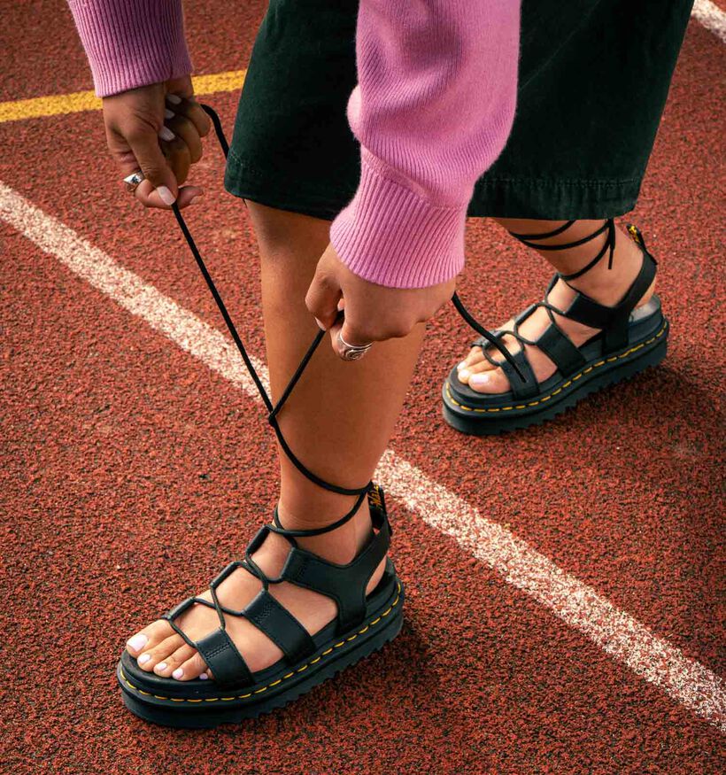 Dr. Martens Nartilla Zwarte Sandalen voor dames (365025)