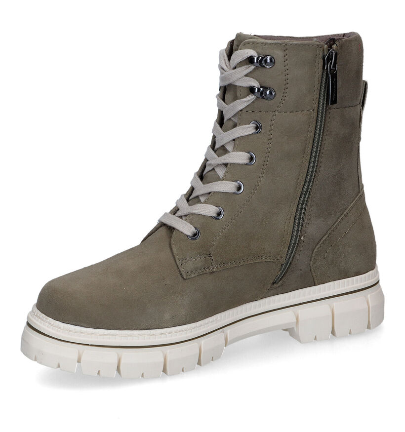 Tamaris Comfort Taupe Boots in nubuck (317970)